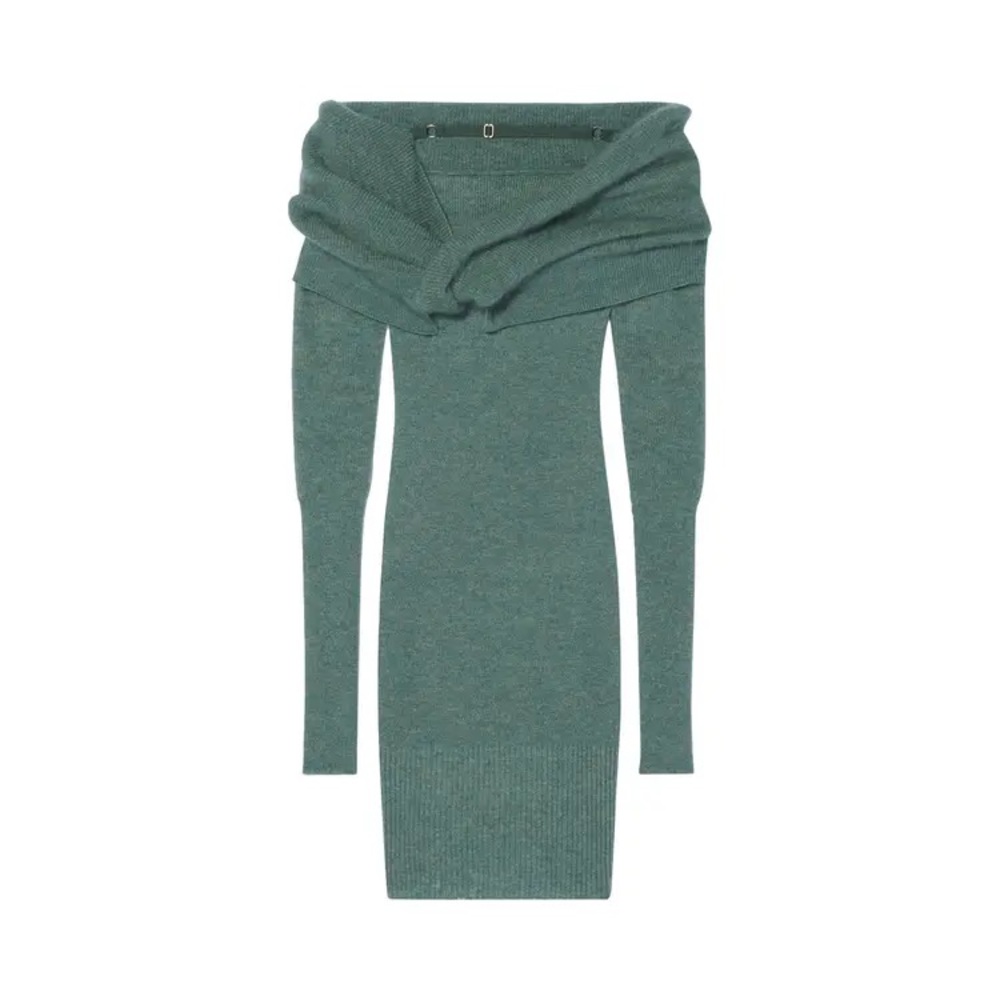 Jacquemus 🩶 La Robe Ascua Wool Knitted Dress - Picture 3 of 8